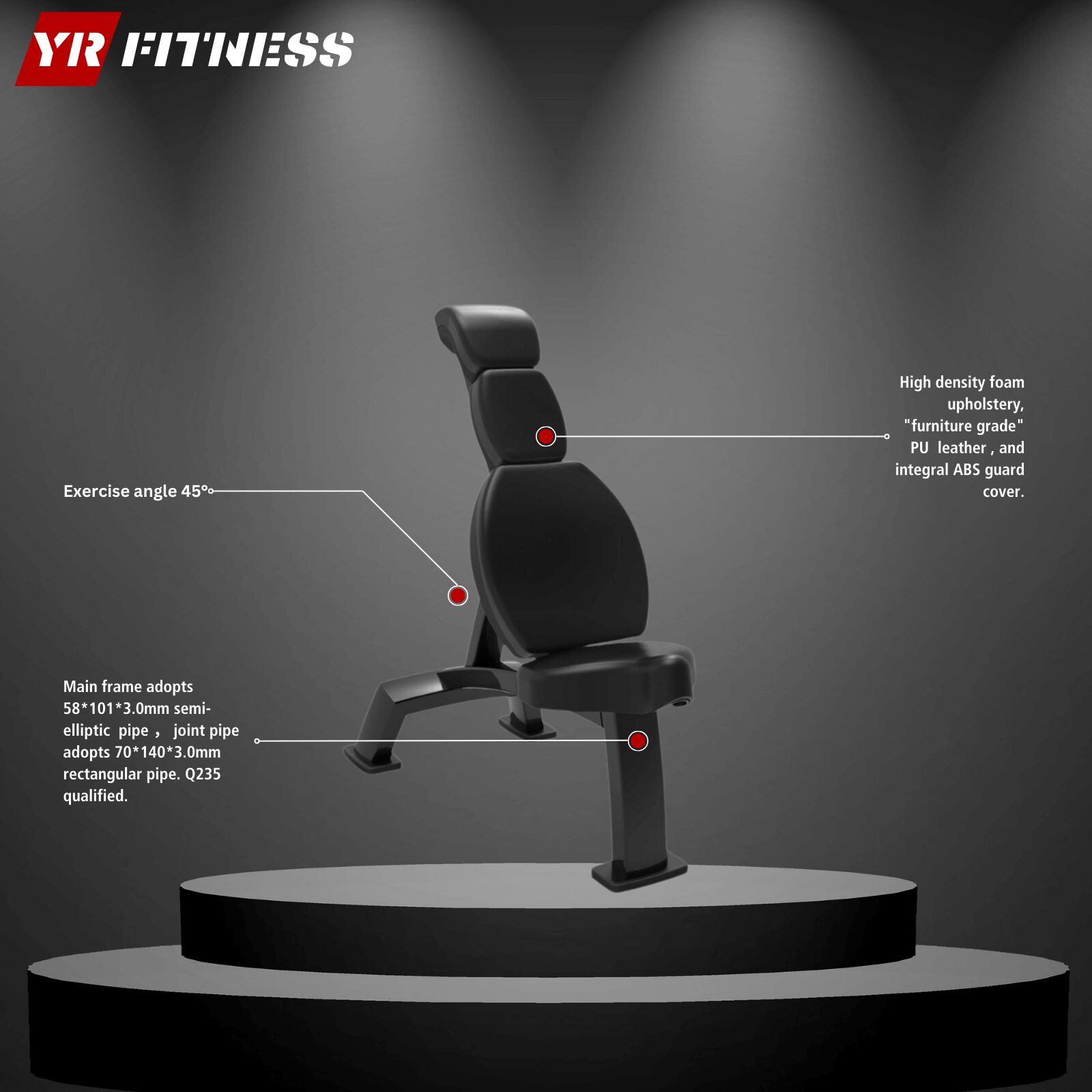 Incline Bench 45° 2