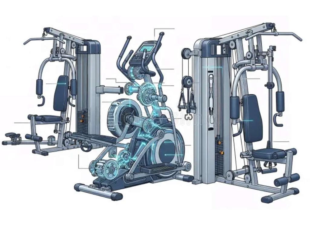 YongFoto 1,5x1m fondale Gym interior Stadium fitness attrezzature