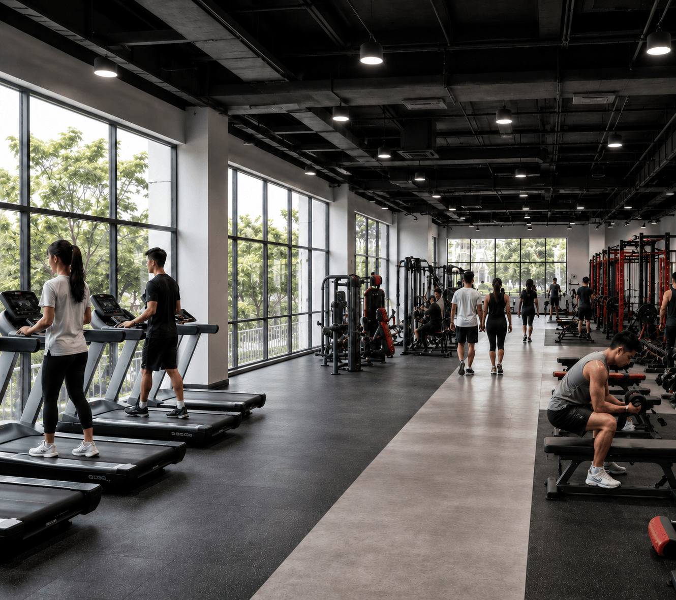Sports Activity Center Fitness Equipment Layout