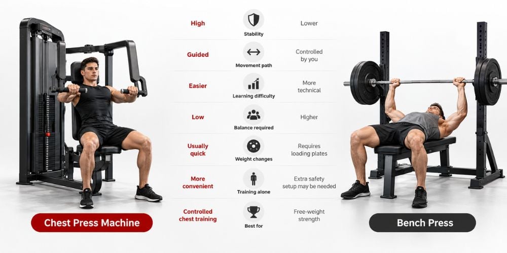 Chest Press Machine Vs Bench Press: Which Is Better For You? 6