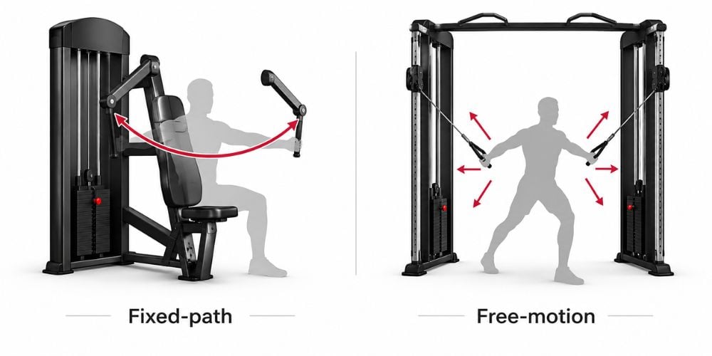 Fixed-Path Vs Free-Motion Gym Machines: What’s The Difference? 2 Fixed-Path Vs Free-Motion Gym Machines: What’s The Difference? 2