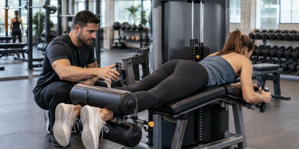 How To Use A Lying Leg Curl Machine 2 How To Use A Lying Leg Curl Machine 2