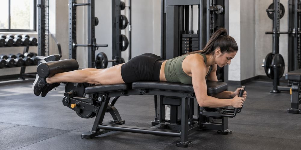 How To Use A Lying Leg Curl Machine 3 How To Use A Lying Leg Curl Machine 3