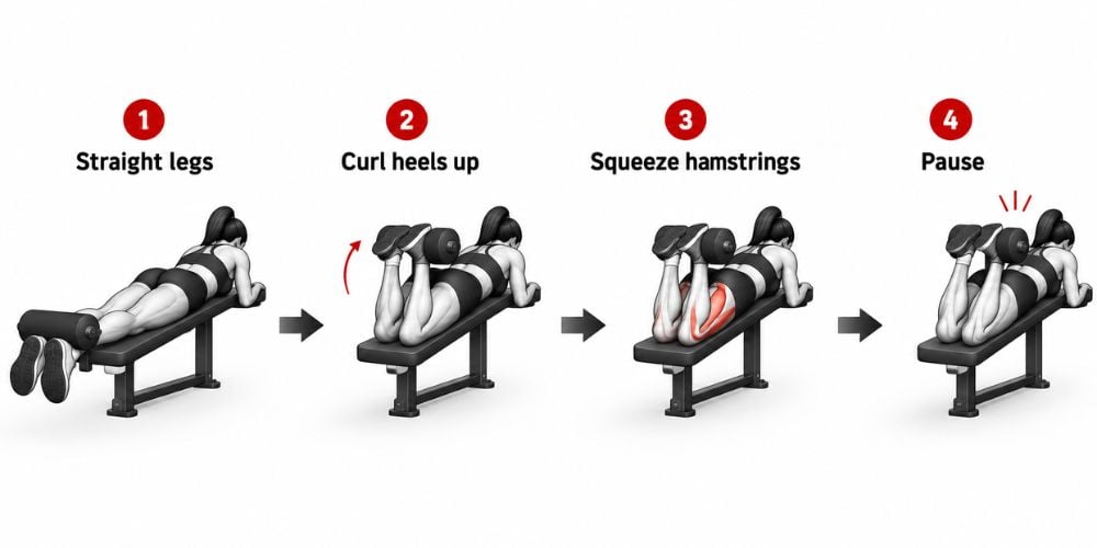 How To Use A Lying Leg Curl Machine 6 How To Use A Lying Leg Curl Machine 6