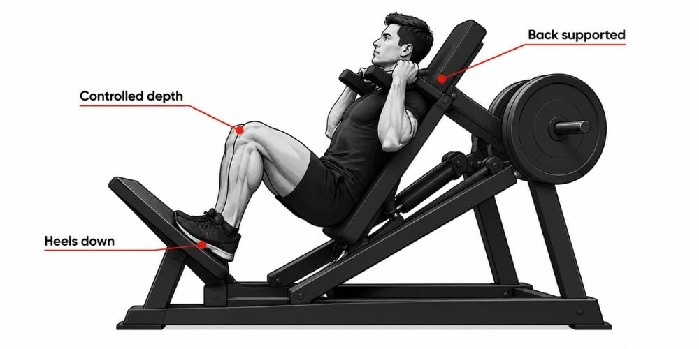 How To Use A Pendulum Squat Machine 7