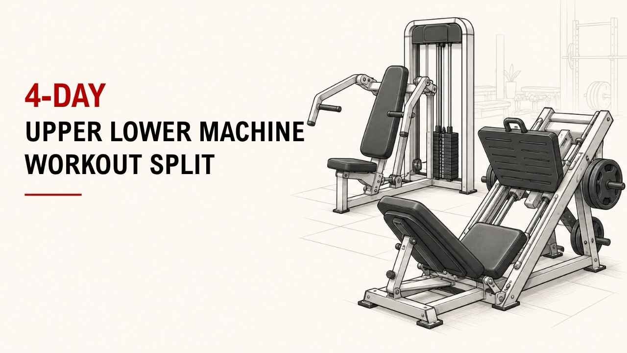 4-Day Upper Lower Machine Workout Split 1