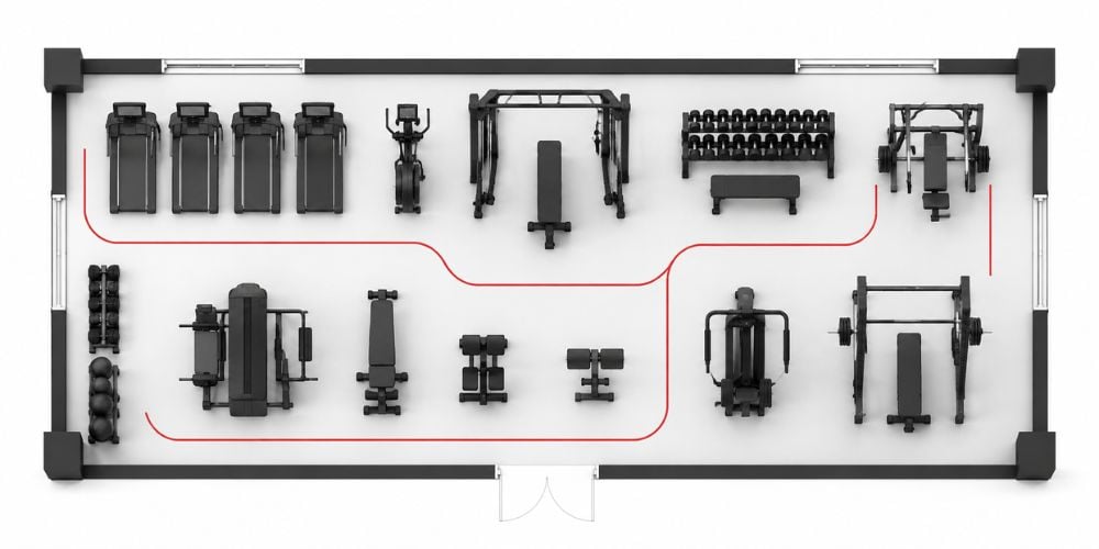 How Much Gym Equipment Fits In 100 Square Meters? 2