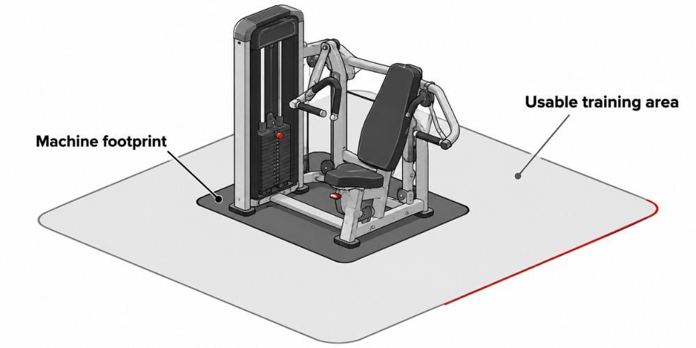 How Much Space Should You Reserve For Each Strength Machine? 2 How Much Space Should You Reserve For Each Strength Machine? 2
