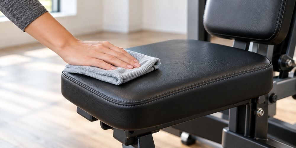 How To Clean Upholstery, Grips, And Weight Stacks 3