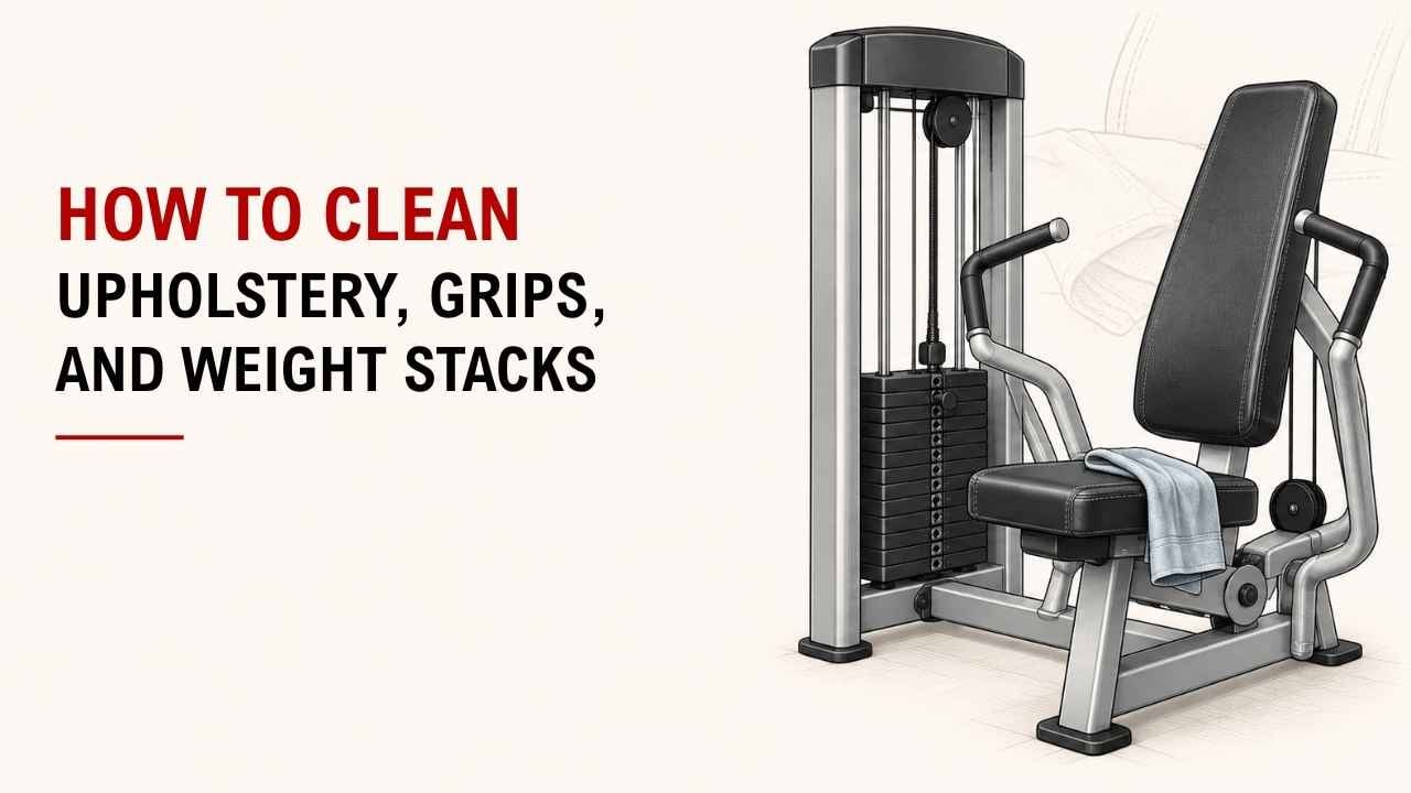 How To Clean Upholstery, Grips, And Weight Stacks 1