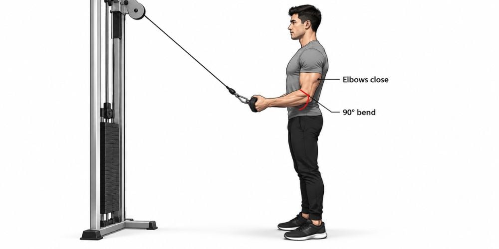 How To Do Triceps Pushdowns Correctly 3