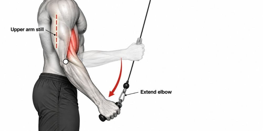 How To Do Triceps Pushdowns Correctly 4