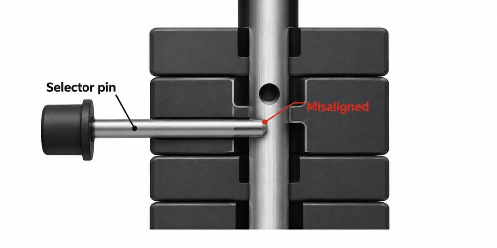 How To Fix A Stuck Weight Stack Selector Pin 3 How To Fix A Stuck Weight Stack Selector Pin 3