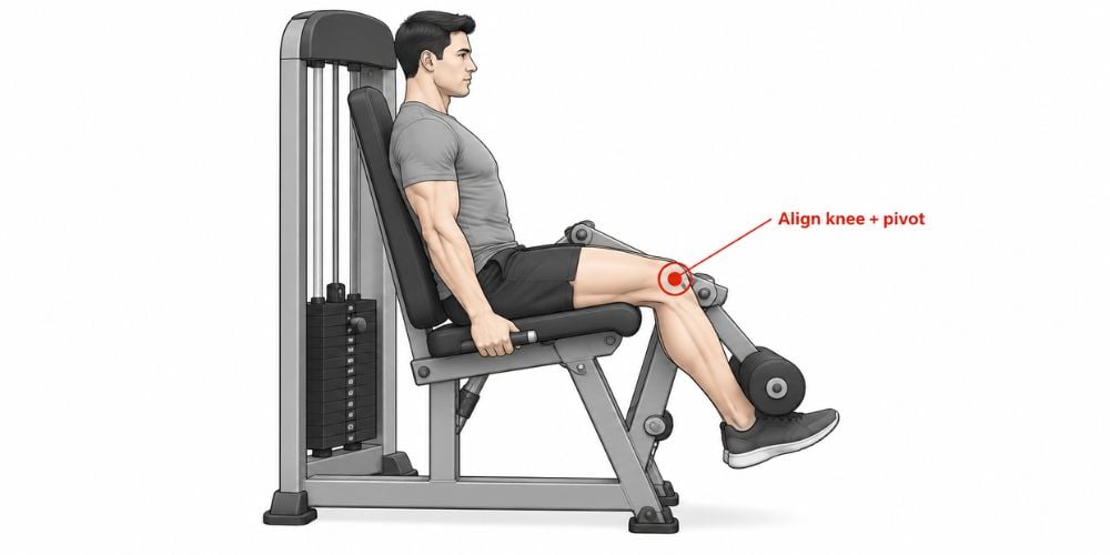 How To Fix The Hips Lifting During Seated Leg Curls 7