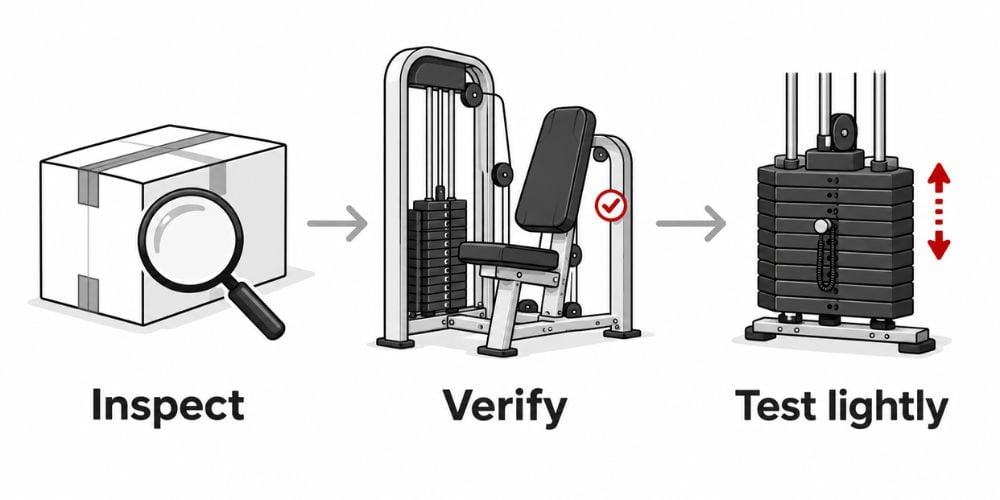 How To Inspect Gym Equipment When It Arrives 2 How To Inspect Gym Equipment When It Arrives 2