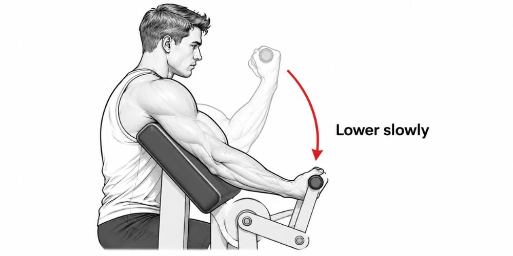 How To Use A Preacher Curl Machine 6 How To Use A Preacher Curl Machine 6