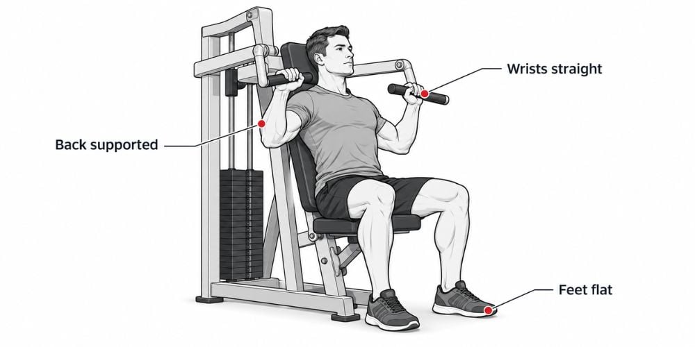 How To Use A Shoulder Press Machine 3 How To Use A Shoulder Press Machine 3
