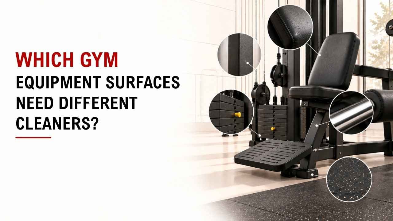Which Gym Equipment Surfaces Need Different Cleaners? 1
